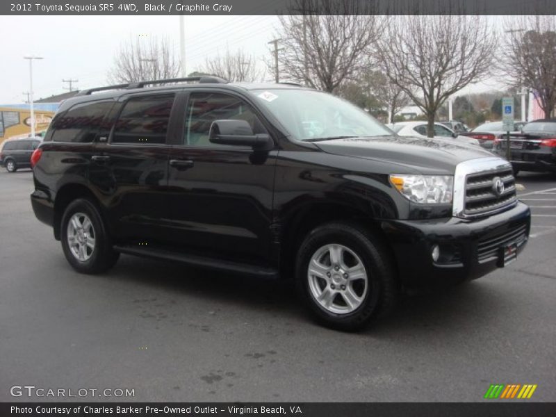 Black / Graphite Gray 2012 Toyota Sequoia SR5 4WD