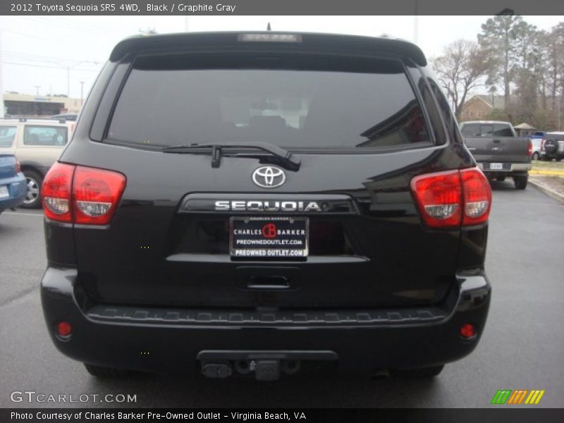 Black / Graphite Gray 2012 Toyota Sequoia SR5 4WD