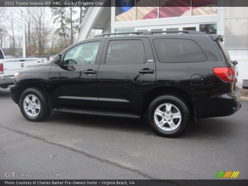 Black / Graphite Gray 2012 Toyota Sequoia SR5 4WD