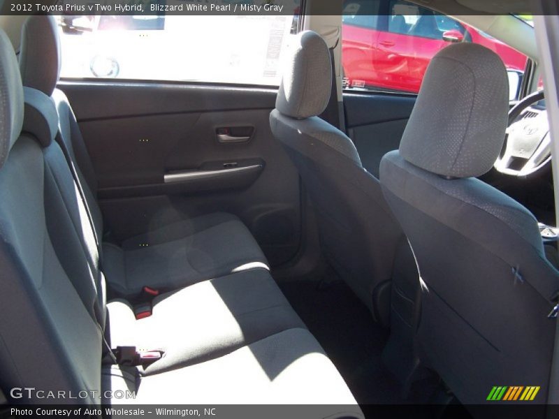 Blizzard White Pearl / Misty Gray 2012 Toyota Prius v Two Hybrid