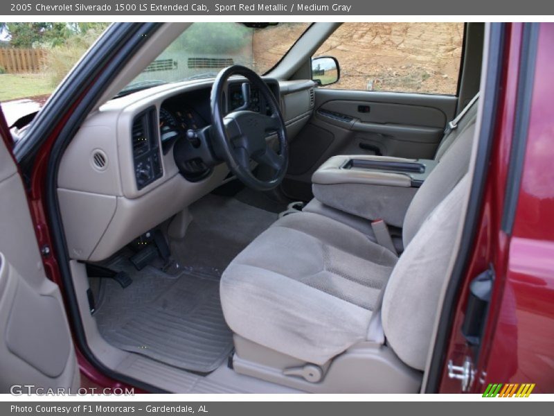 Sport Red Metallic / Medium Gray 2005 Chevrolet Silverado 1500 LS Extended Cab