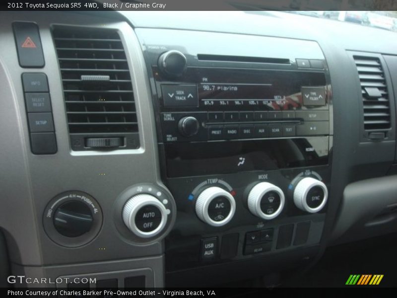 Black / Graphite Gray 2012 Toyota Sequoia SR5 4WD