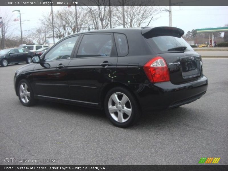 Black / Black 2008 Kia Spectra 5 SX Wagon