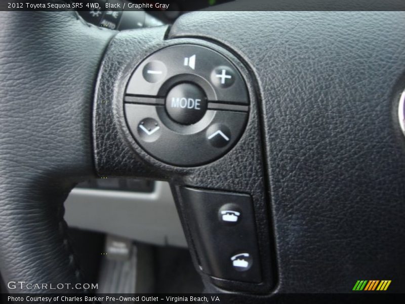 Black / Graphite Gray 2012 Toyota Sequoia SR5 4WD