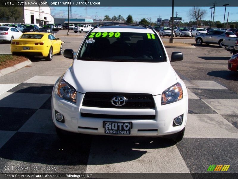 Super White / Dark Charcoal 2011 Toyota RAV4 Sport