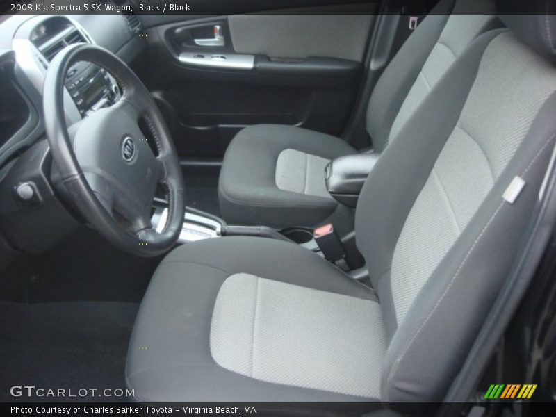 Black / Black 2008 Kia Spectra 5 SX Wagon
