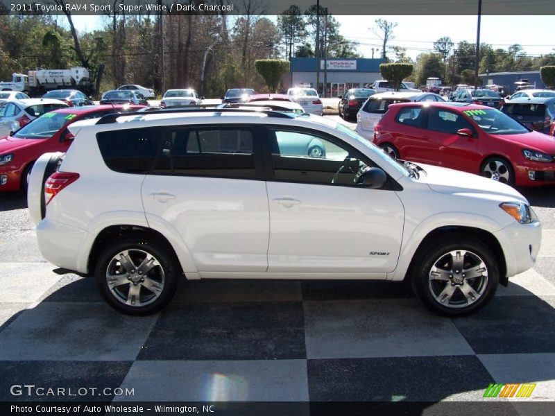 Super White / Dark Charcoal 2011 Toyota RAV4 Sport