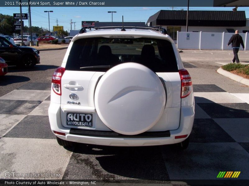 Super White / Dark Charcoal 2011 Toyota RAV4 Sport