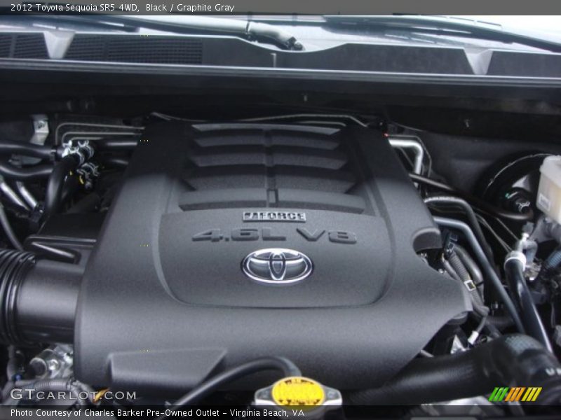 Black / Graphite Gray 2012 Toyota Sequoia SR5 4WD