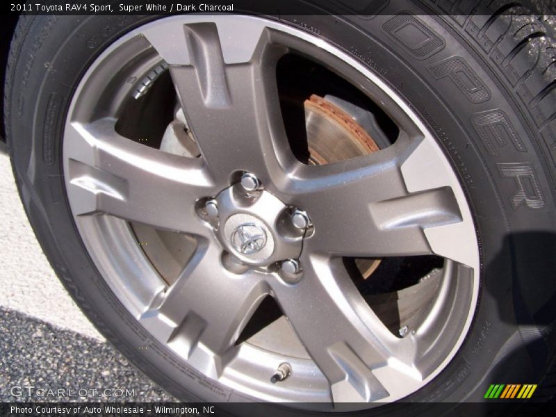 Super White / Dark Charcoal 2011 Toyota RAV4 Sport