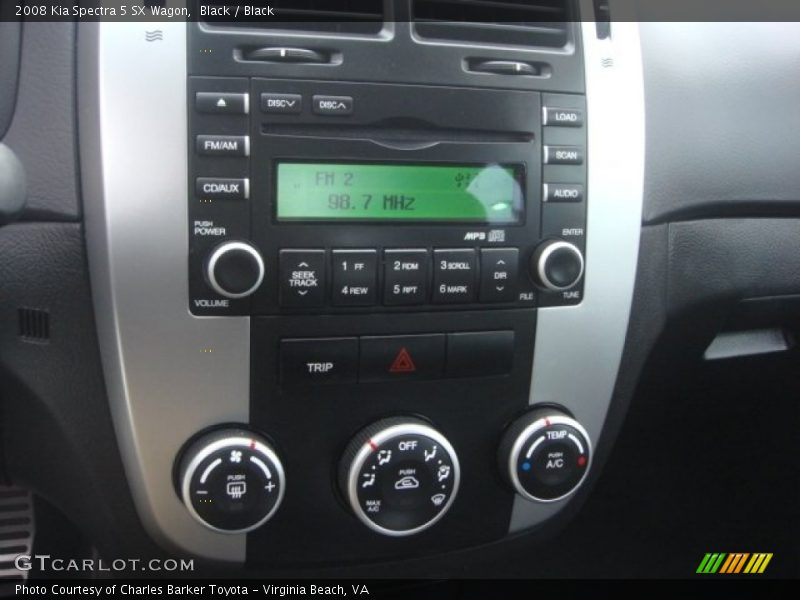 Black / Black 2008 Kia Spectra 5 SX Wagon
