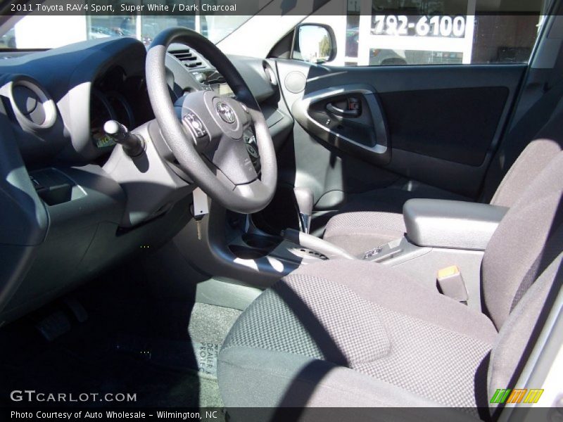 Super White / Dark Charcoal 2011 Toyota RAV4 Sport