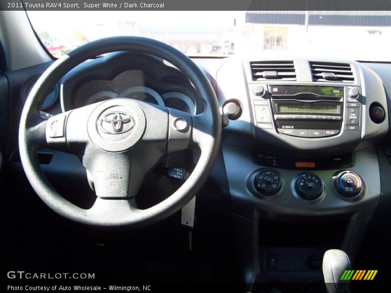 Super White / Dark Charcoal 2011 Toyota RAV4 Sport