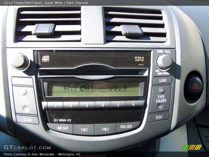 Super White / Dark Charcoal 2011 Toyota RAV4 Sport