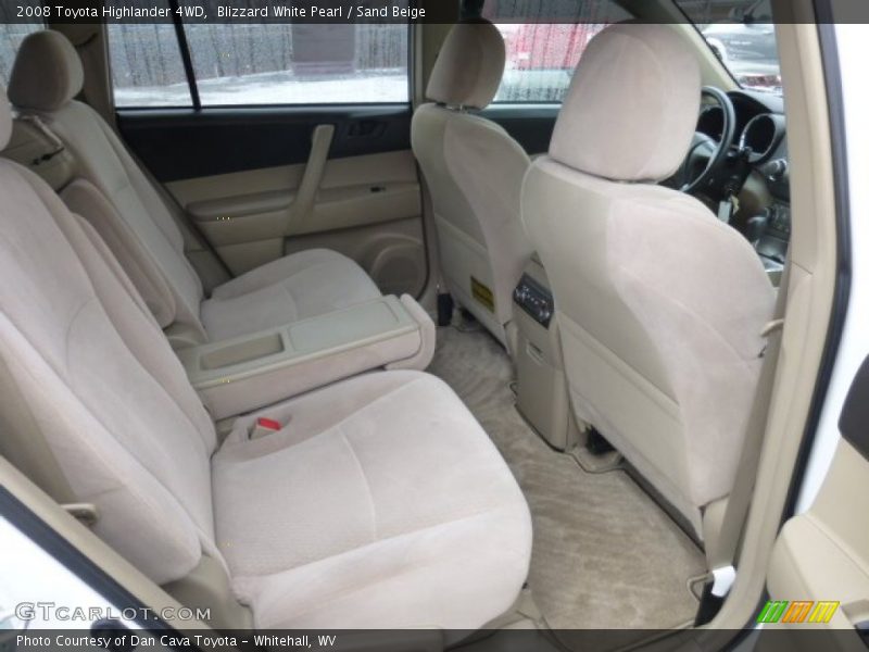 Rear Seat of 2008 Highlander 4WD
