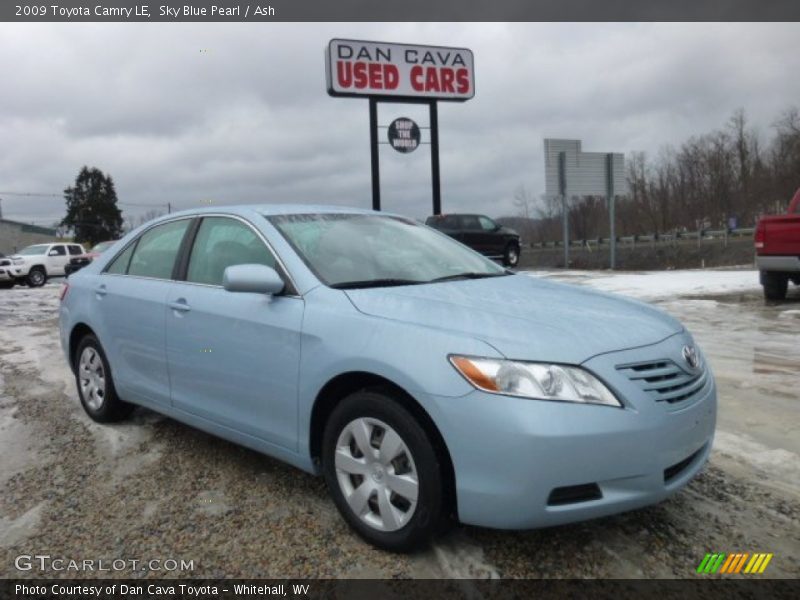 Sky Blue Pearl / Ash 2009 Toyota Camry LE