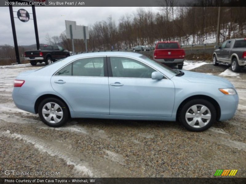Sky Blue Pearl / Ash 2009 Toyota Camry LE