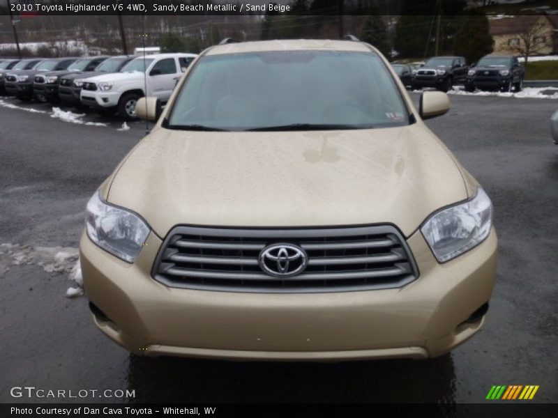Sandy Beach Metallic / Sand Beige 2010 Toyota Highlander V6 4WD
