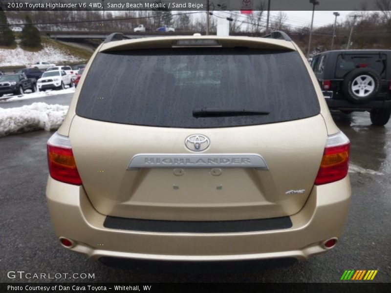 Sandy Beach Metallic / Sand Beige 2010 Toyota Highlander V6 4WD
