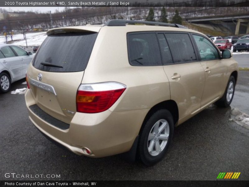 Sandy Beach Metallic / Sand Beige 2010 Toyota Highlander V6 4WD