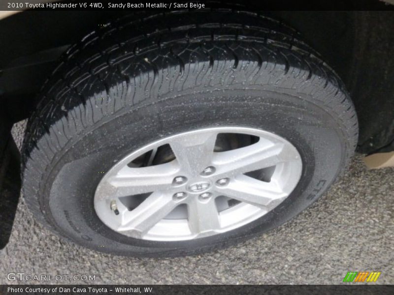 Sandy Beach Metallic / Sand Beige 2010 Toyota Highlander V6 4WD