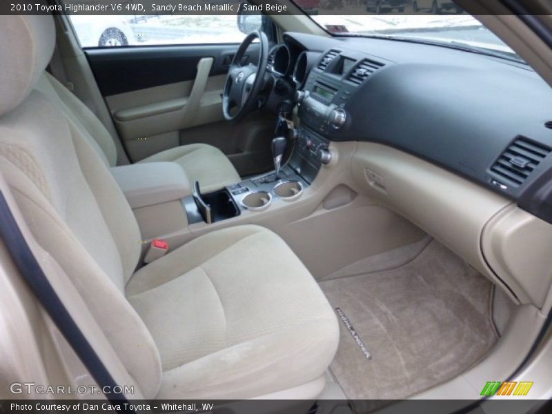  2010 Highlander V6 4WD Sand Beige Interior