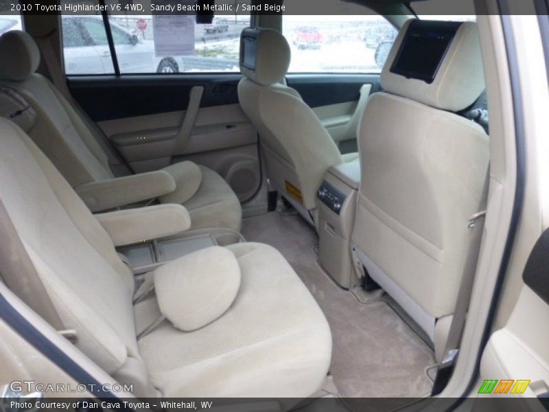 Rear Seat of 2010 Highlander V6 4WD