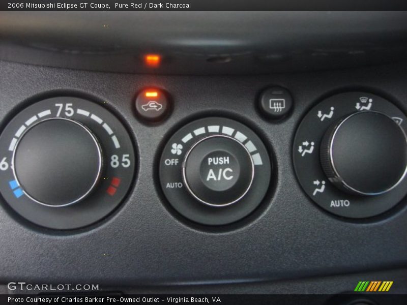 Controls of 2006 Eclipse GT Coupe