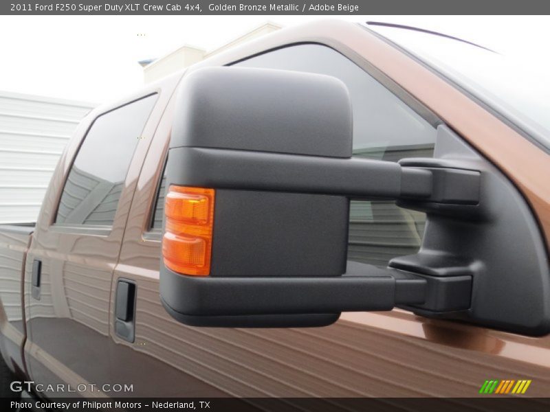 Golden Bronze Metallic / Adobe Beige 2011 Ford F250 Super Duty XLT Crew Cab 4x4