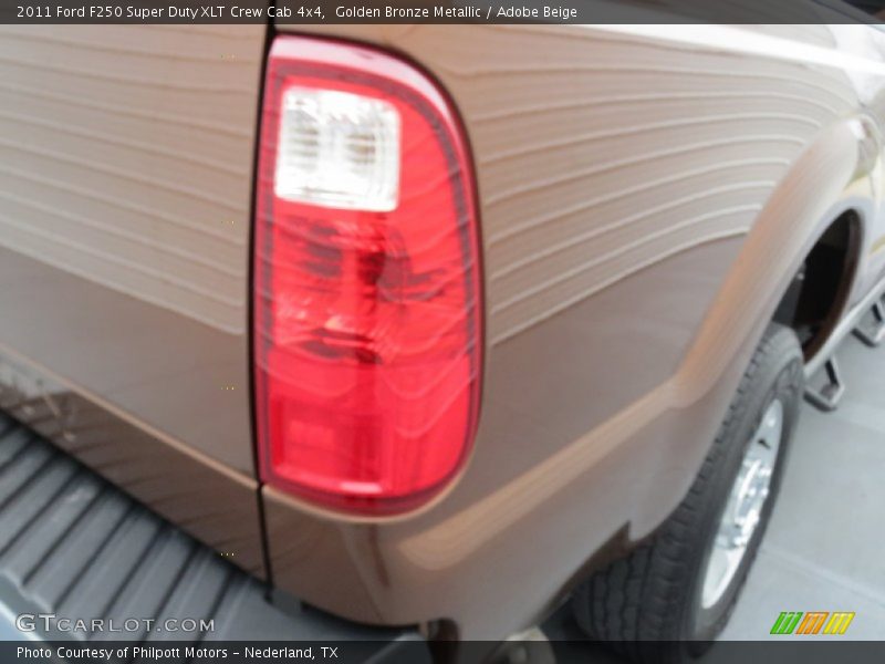 Golden Bronze Metallic / Adobe Beige 2011 Ford F250 Super Duty XLT Crew Cab 4x4