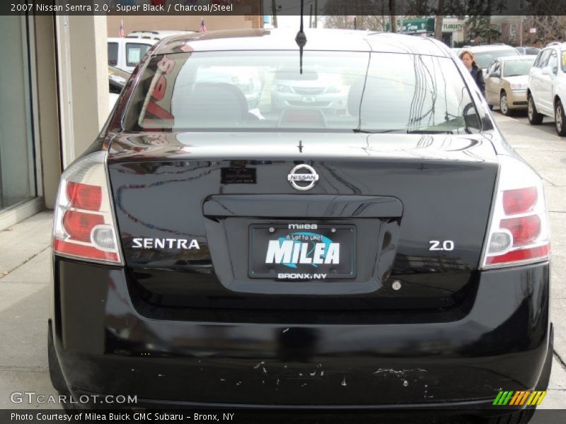 Super Black / Charcoal/Steel 2007 Nissan Sentra 2.0