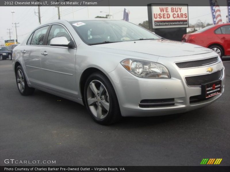 Silver Ice Metallic / Titanium 2012 Chevrolet Malibu LT