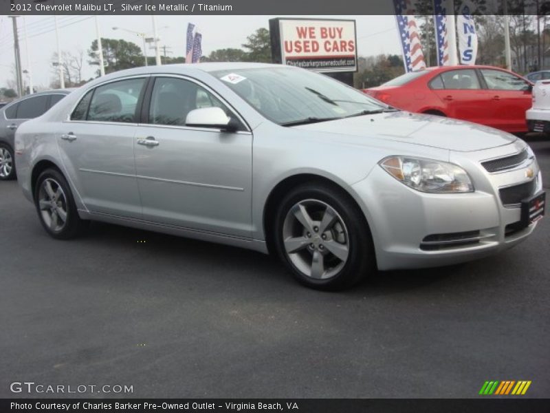 Silver Ice Metallic / Titanium 2012 Chevrolet Malibu LT