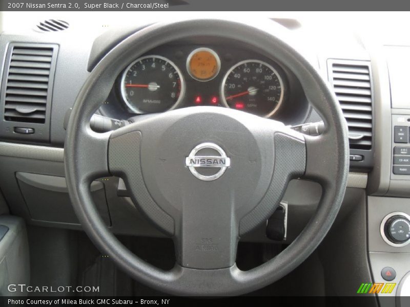 Super Black / Charcoal/Steel 2007 Nissan Sentra 2.0
