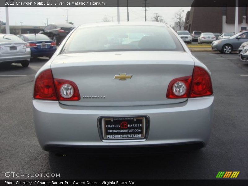 Silver Ice Metallic / Titanium 2012 Chevrolet Malibu LT
