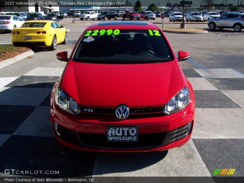 Tornado Red / Interlagos Plaid Cloth 2012 Volkswagen GTI 4 Door
