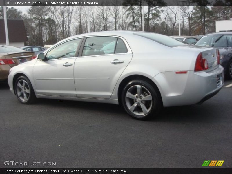 Silver Ice Metallic / Titanium 2012 Chevrolet Malibu LT