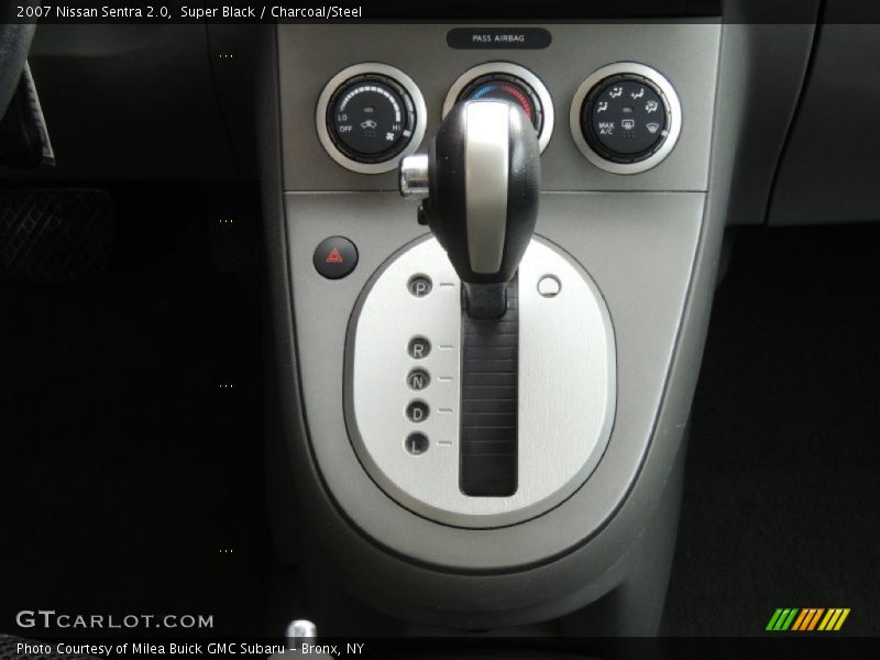 Super Black / Charcoal/Steel 2007 Nissan Sentra 2.0