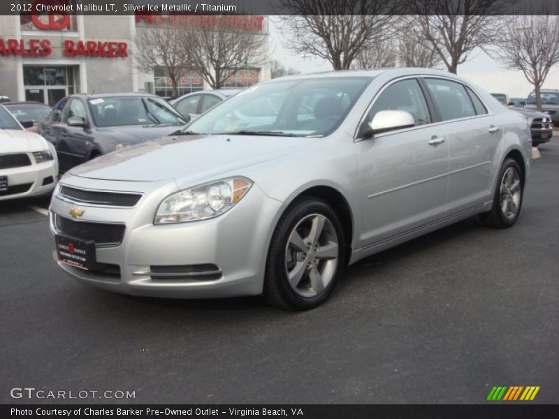 Silver Ice Metallic / Titanium 2012 Chevrolet Malibu LT