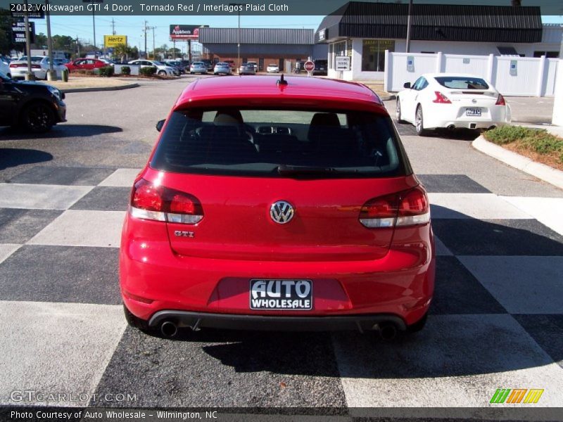 Tornado Red / Interlagos Plaid Cloth 2012 Volkswagen GTI 4 Door
