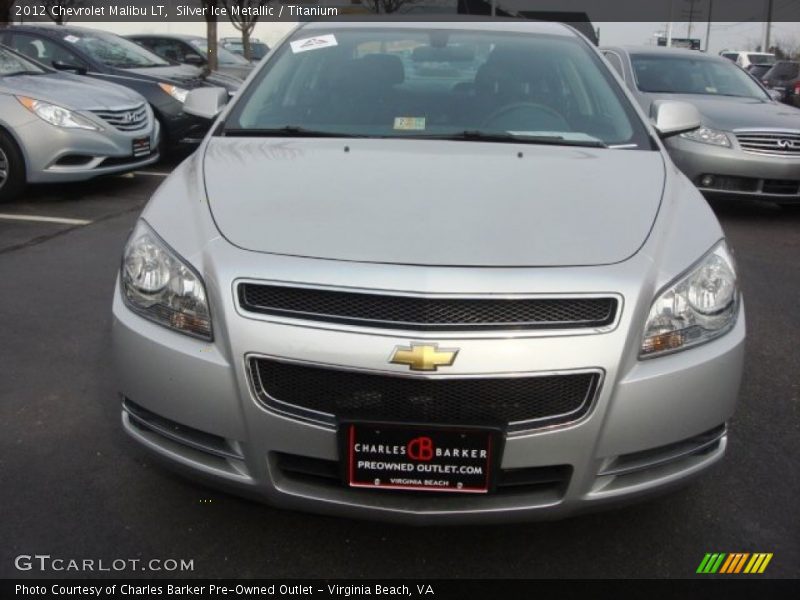 Silver Ice Metallic / Titanium 2012 Chevrolet Malibu LT