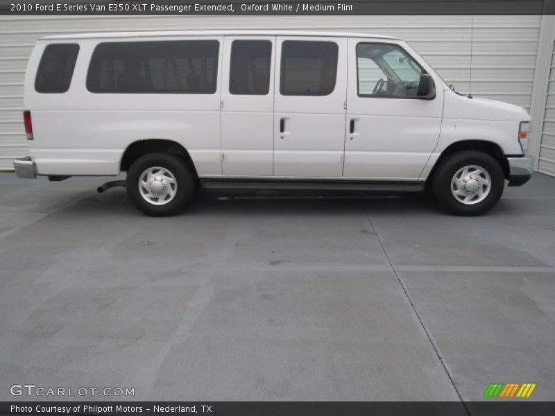 Oxford White / Medium Flint 2010 Ford E Series Van E350 XLT Passenger Extended
