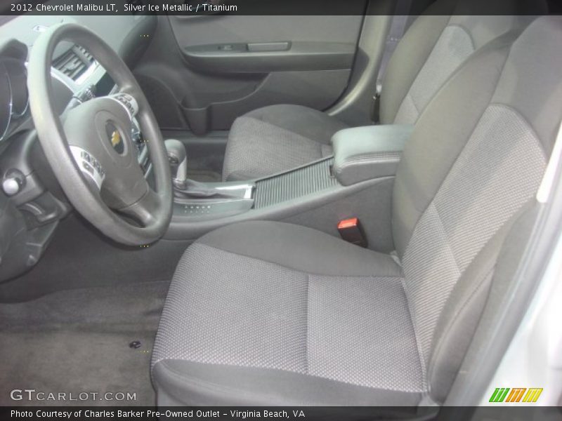 Silver Ice Metallic / Titanium 2012 Chevrolet Malibu LT