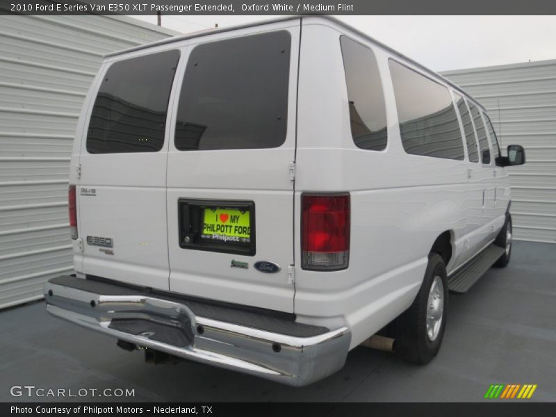 Oxford White / Medium Flint 2010 Ford E Series Van E350 XLT Passenger Extended