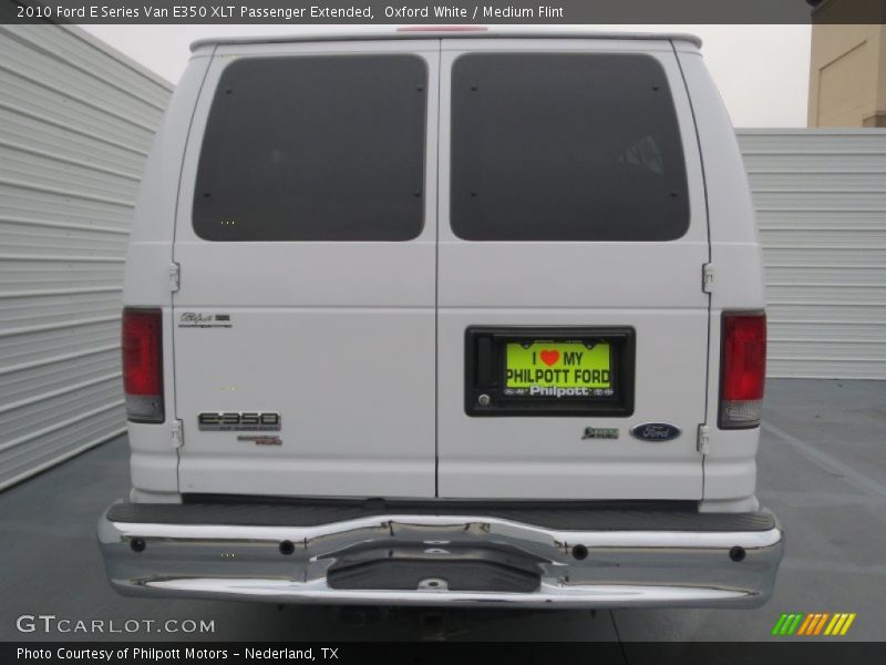 Oxford White / Medium Flint 2010 Ford E Series Van E350 XLT Passenger Extended
