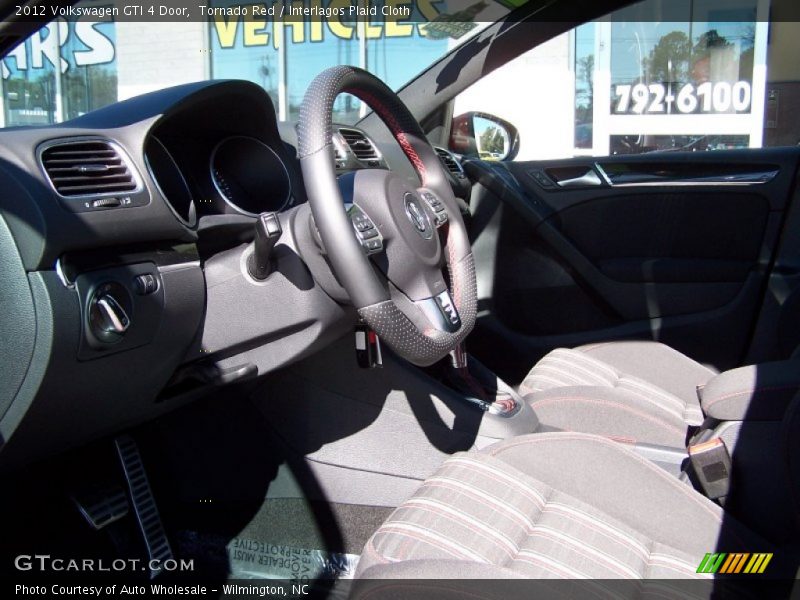 Tornado Red / Interlagos Plaid Cloth 2012 Volkswagen GTI 4 Door