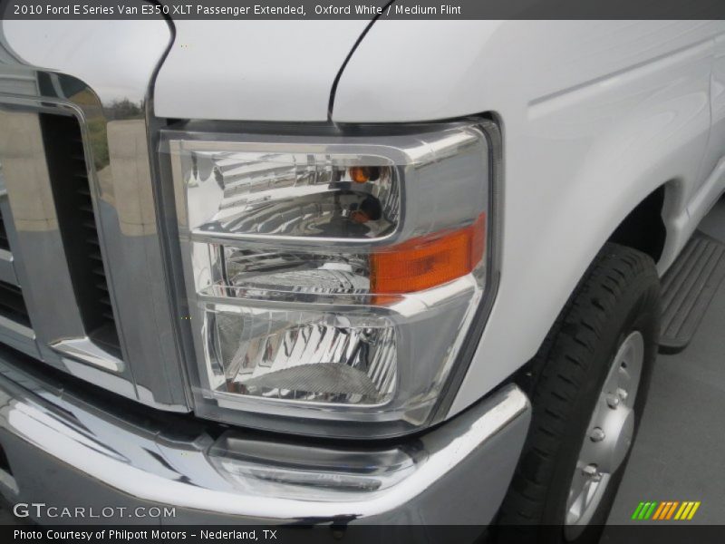 Oxford White / Medium Flint 2010 Ford E Series Van E350 XLT Passenger Extended