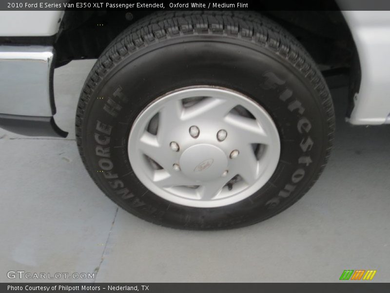 Oxford White / Medium Flint 2010 Ford E Series Van E350 XLT Passenger Extended