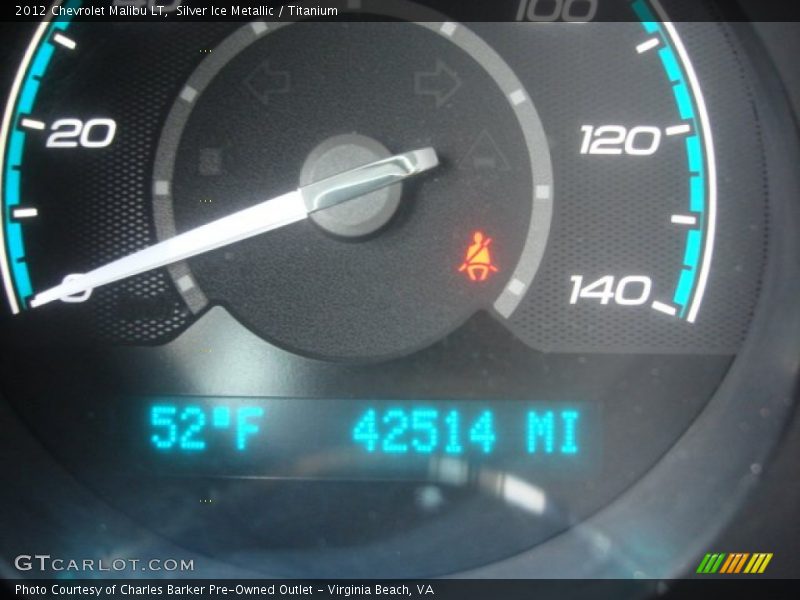 Silver Ice Metallic / Titanium 2012 Chevrolet Malibu LT