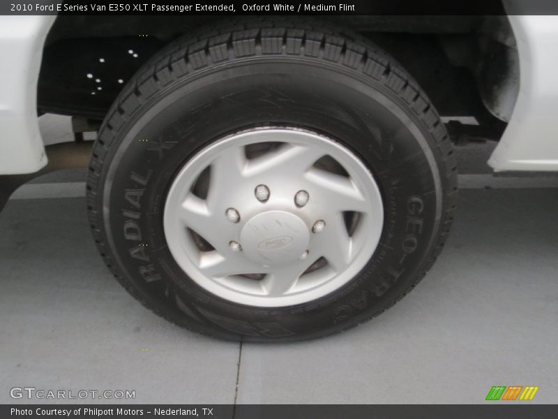 Oxford White / Medium Flint 2010 Ford E Series Van E350 XLT Passenger Extended